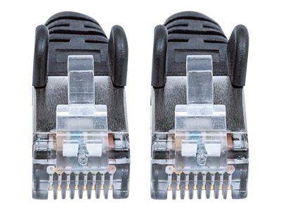 Intellinet 318754 RJ45 Netzwerkkabel, Patchkabel CAT 6a S/FTP 0.50 m Schwarz Einzelschirm, Gesamtschirm, Halogenfrei 1 St.