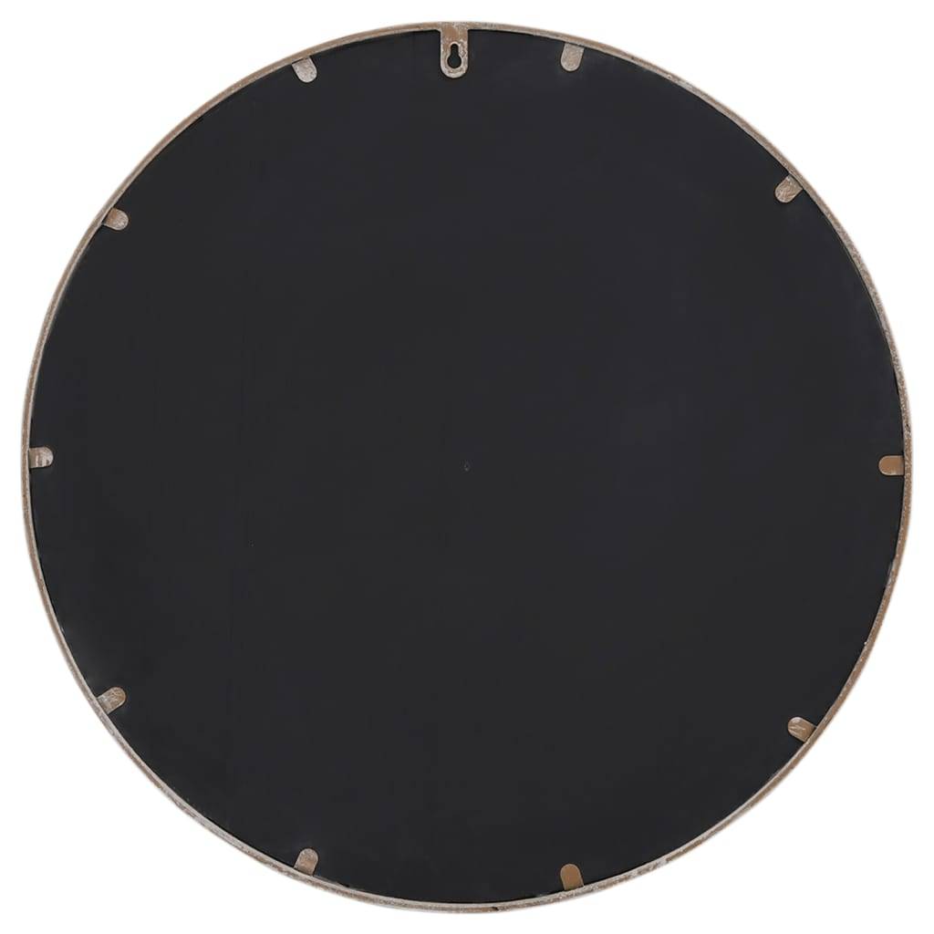 vidaXL Spiegel Sandfarben 60x4 cm Eisen Rund für den Innenbereich