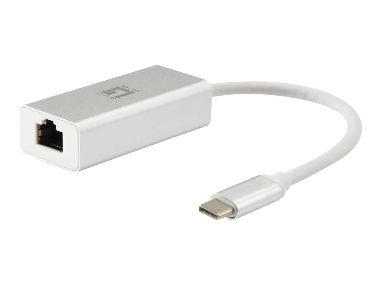 LevelOne Adapter USB-C -> RJ45 10/100/1000 0.15m