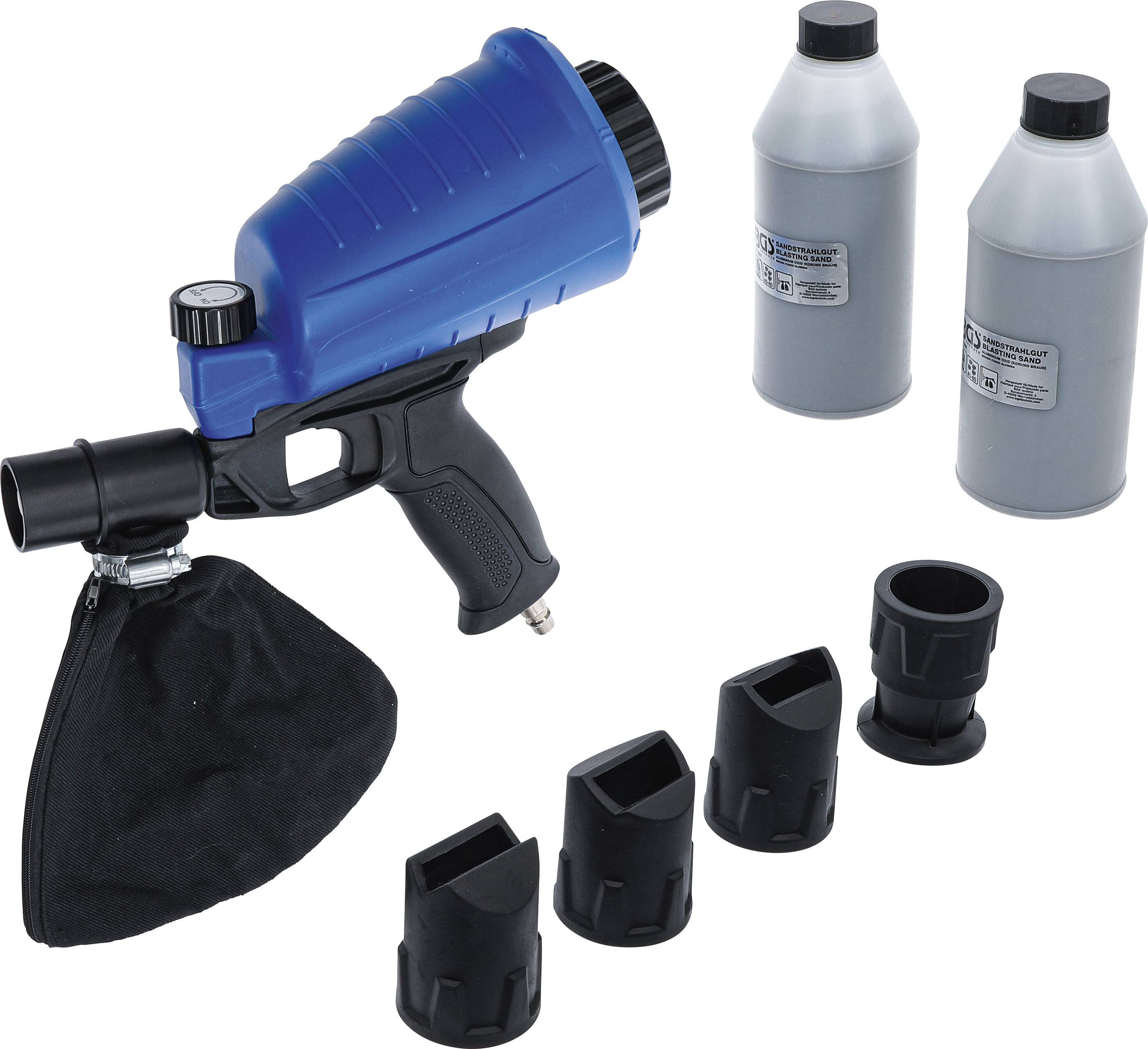 BGS 70057 Druckluft-Sandstrahlpistole inkl. Zubehö r, 3-tlg.