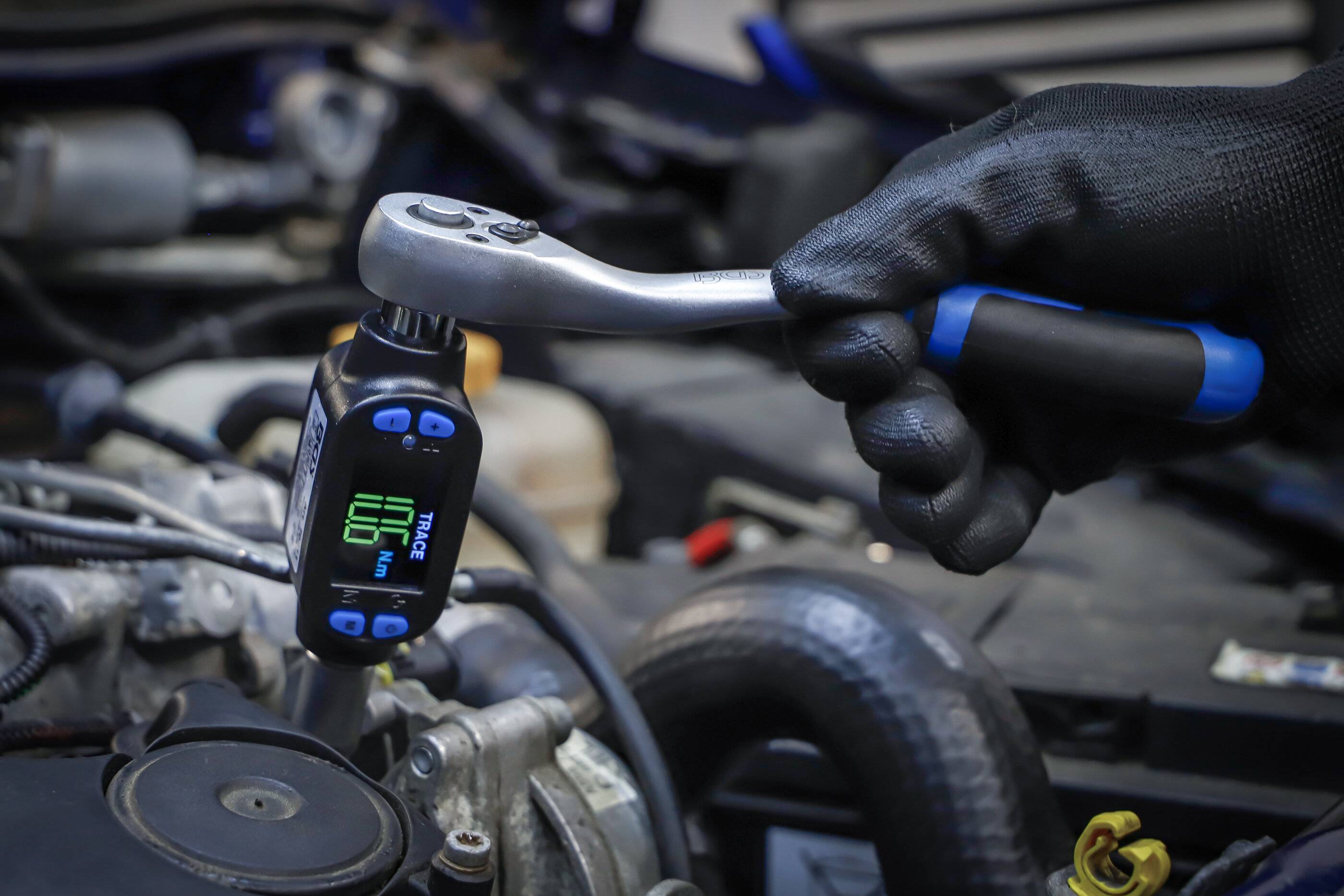 Digitaler Drehmoment-Adapter 10 mm (3/8") 27 - 135 Nm