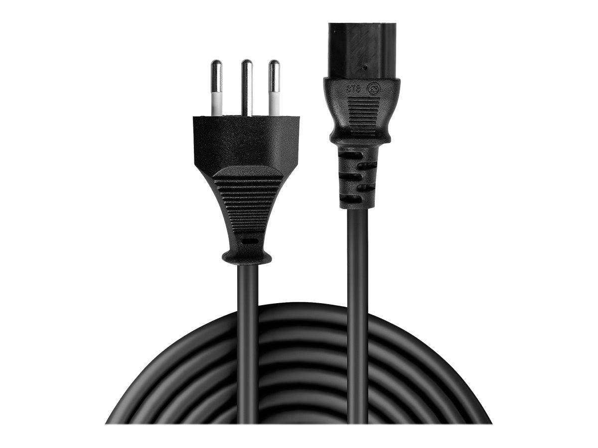 Lindy 30419 5m IEC-Netzkabel, Schweiz