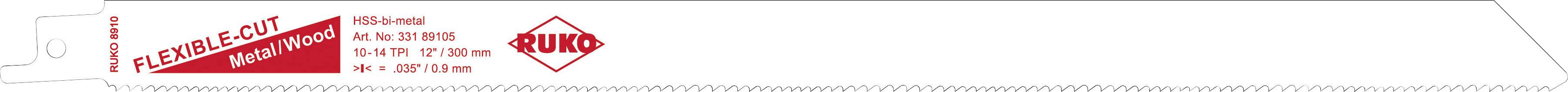 RUKO 33289105 Sägeblatt-Länge 280 mm 5 St.