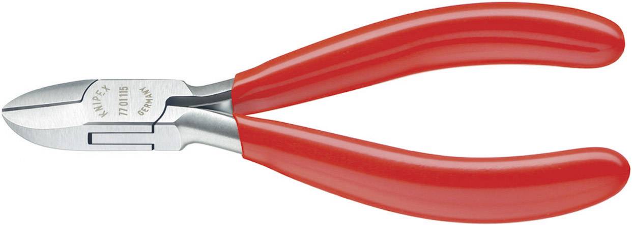 Knipex 77 01 115 Elektronik- u. Feinmechanik Seitenschneider mit Facette 115 mm