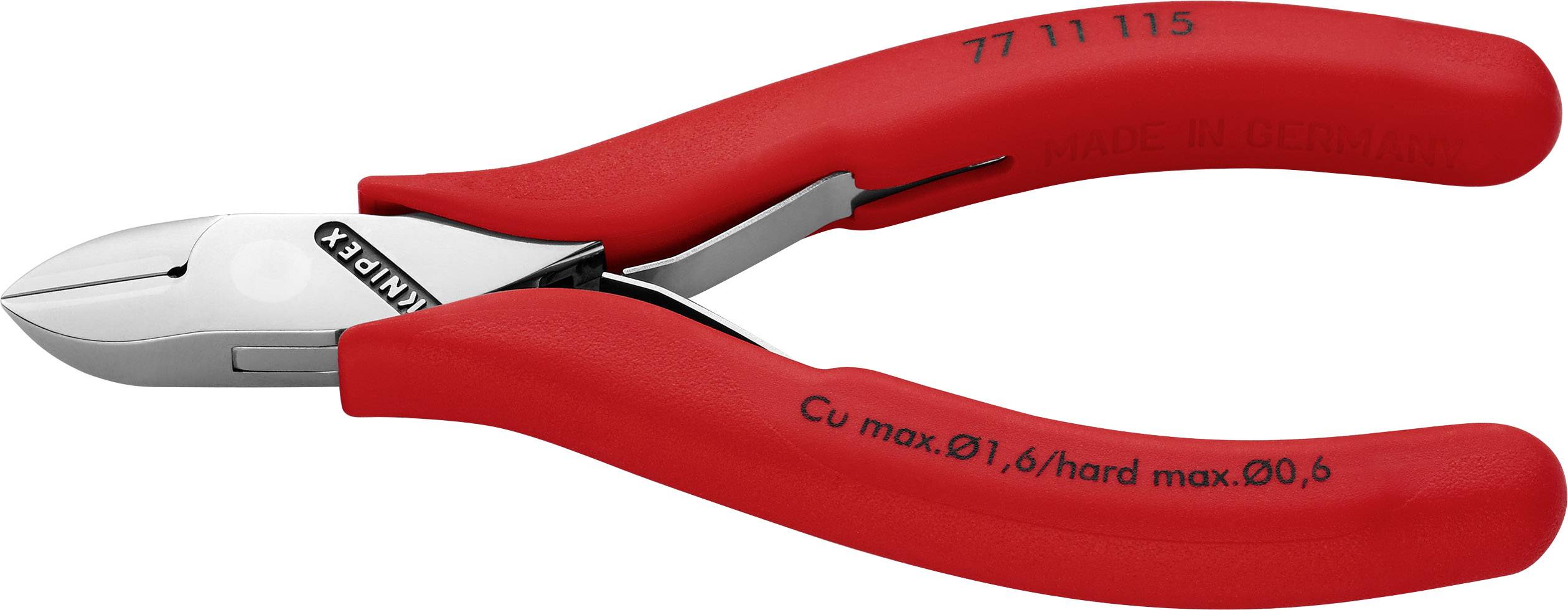 KNIPEX Elektronik-Seitenschneider spiegelpoliert mit Kunststoff