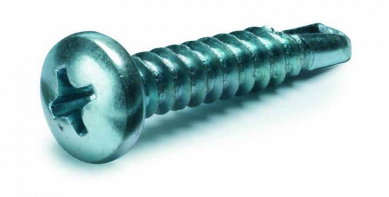 Cimco 190419, Schraube, Galvanisiertes Metall, Blech, Automotiv, Allgemeiner Nutzen, Vollgewinde, Kuppelkopf