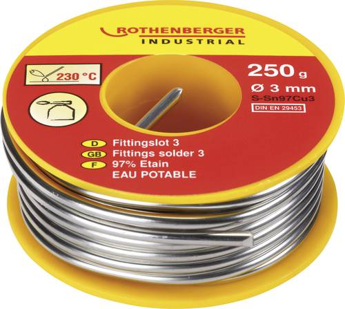 Industrial S-Sn97Cu3 Lötzinn Spule S-Sn97Cu3 250g 3mm