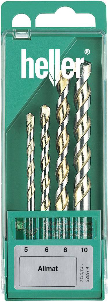 Hartmetall Mehrzweckbohrer-Set 4teilig Heller 226974 Zylinderschaft 1 Set