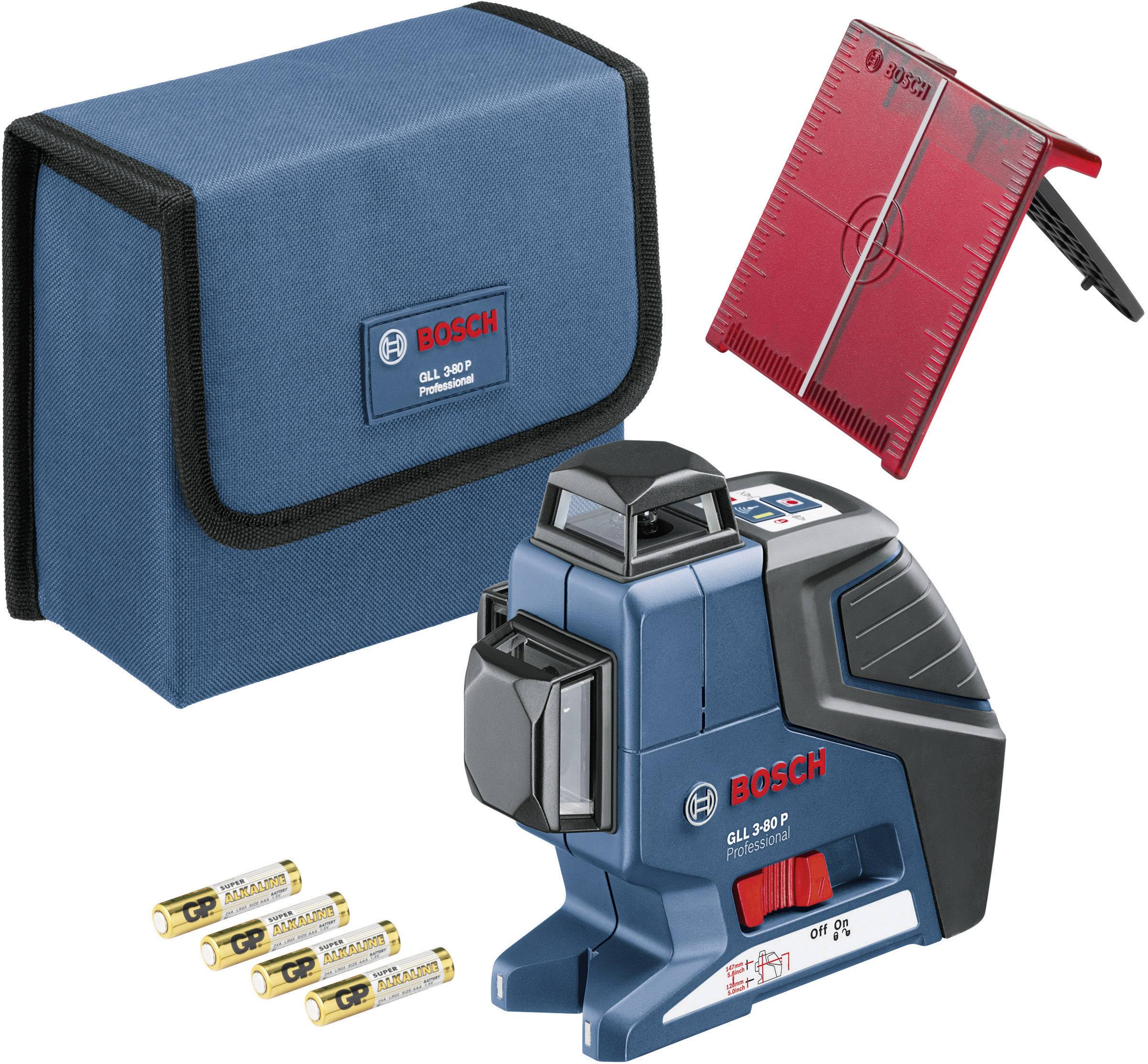 Bosch Professional GLL 3-80 P Linienlaser selbstnivellierend Reichweite (max.): 40 m