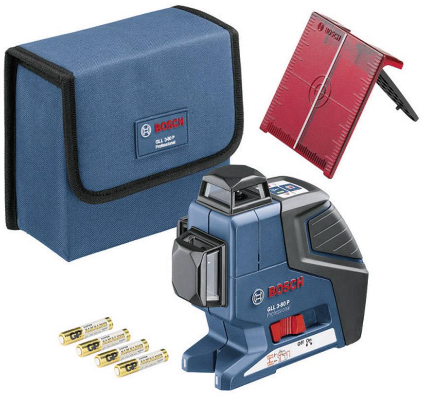 Bosch Professional GLL 3-80 P Linienlaser selbstnivellierend Reichweite (max.): 40 m