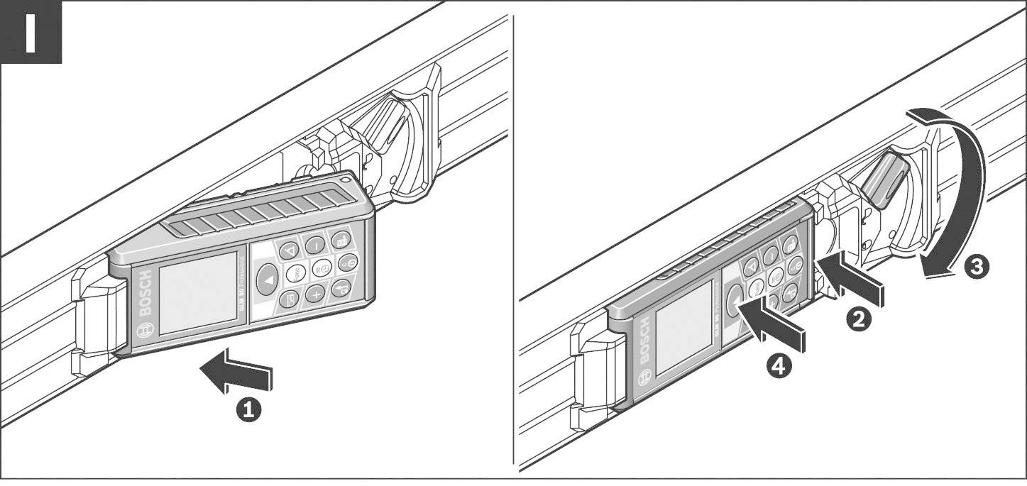 Bosch Professional GLM 80 + R 60 Laser-Entfernungsmesser Li-Ionen Akku, Stativadapter 6.3 mm (1/4"), inkl. Messschiene 80 m
