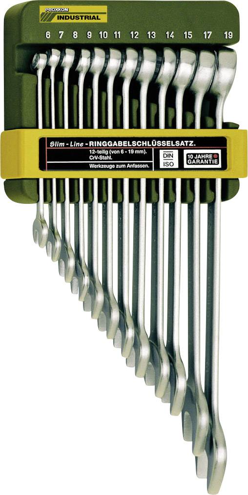 Proxxon Industrial 23820 Ring-Maulschlüssel-Satz 12teilig Schlüsselweite (Metrisch) 6 - 19 mm
