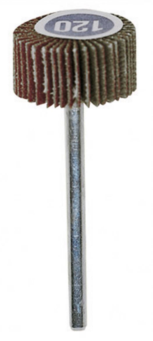 Ein Schleifkopf mit einer Körnung von 120 auf einem Metallstab. Geeignet für präzise Schleifarbeiten und Oberflächenbearbeitung.