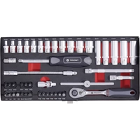 TOOLCRAFT Steckschlüsselsatz metrisch 1/4" (6.3 mm) 45teilig 826386 TOOLCRAFT Steckschlüsselsatz metrisch 1/4" (6.3 mm) 45teilig 826386