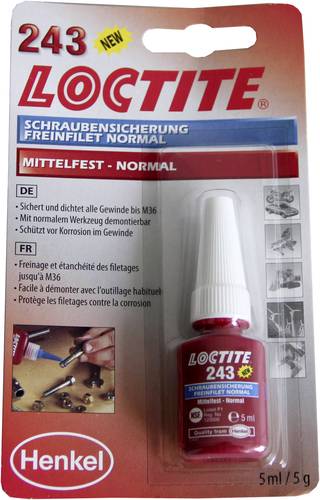 Loctite® 243 1370555 Schraubensicherung Festigkeit: mittel 5ml