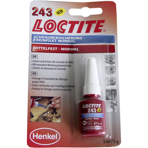 Loctite® 243 1370555 Schraubensicherung Festigkeit: mittel 5ml