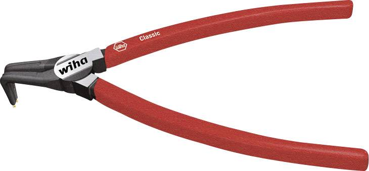 Rote Abisolierzange der Marke Wiha mit gekrümmten Griffen.