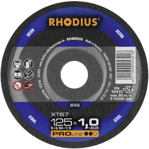 Rhodius XT67 205600 Trennscheibe gerade 125 mm Stahl