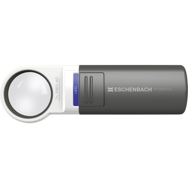 Eschenbach 151110 Handlupe mit LED-Beleuchtung Vergrößerungsfaktor: 10 x Linsengröße: (Ø) 35 mm