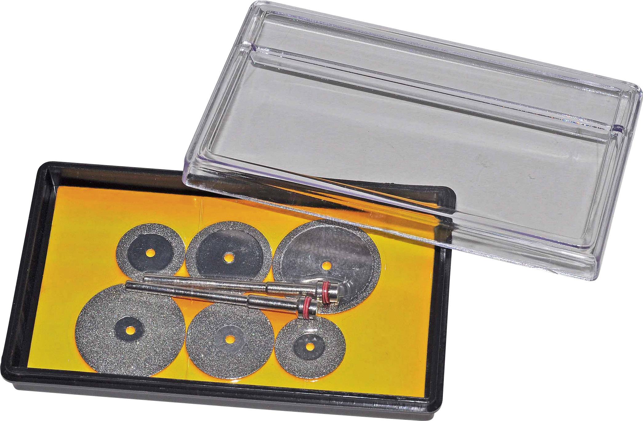 RONA 6 DISQUES POUR COUPER ET LIMER Diamant-Schleif- und Trennscheibensatz 8tlg. Schaft-Ø 2,35mm 1 Set