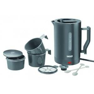 Unold Reis-set Wasserkocher kabelgebunden Weiß Fassungsvermögen: 0.5 l