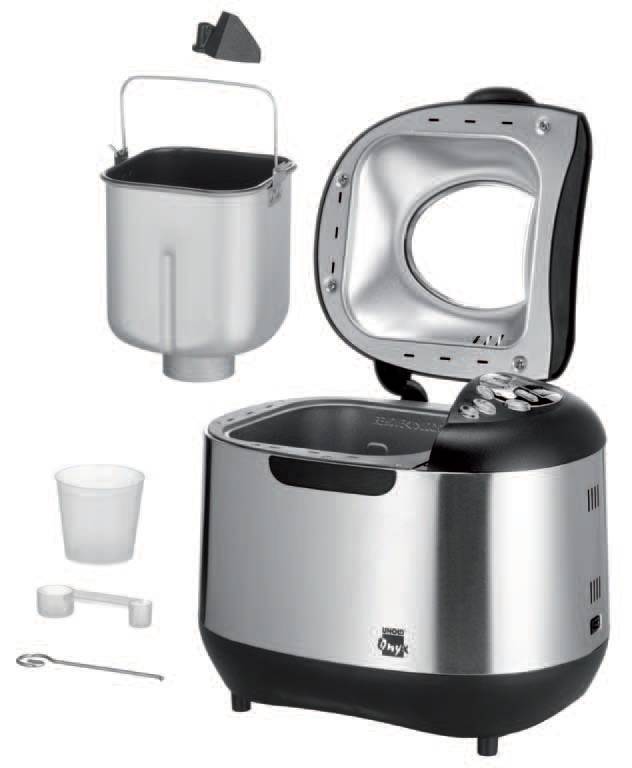 Unold 8695 Backmeister Onyx Brotbackautomat Timerfunktion 1000 g Edelstahl, Schwarz