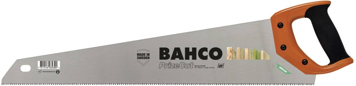 Handsäge mit orange-schwarzem Griff, silberner Klinge und der Aufschrift 'BAHCO PrizeCut'.