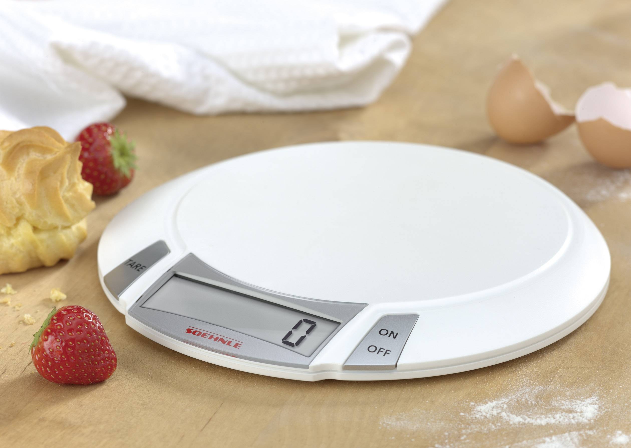 Soehnle KWD OLYMPIA Küchenwaage digital Wägebereich (max.)=5kg Silber, Weiß