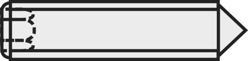 TOOLCRAFT 827344 Madenschraube M4 10mm Stahl 20St.