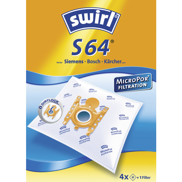 Swirl S64 S66 Micro Staubsaugerbeutel 4St.