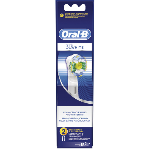 Oral-B 3D- White Aufsteckbürsten für elektrische Zahnbürste 2 St. Weiß