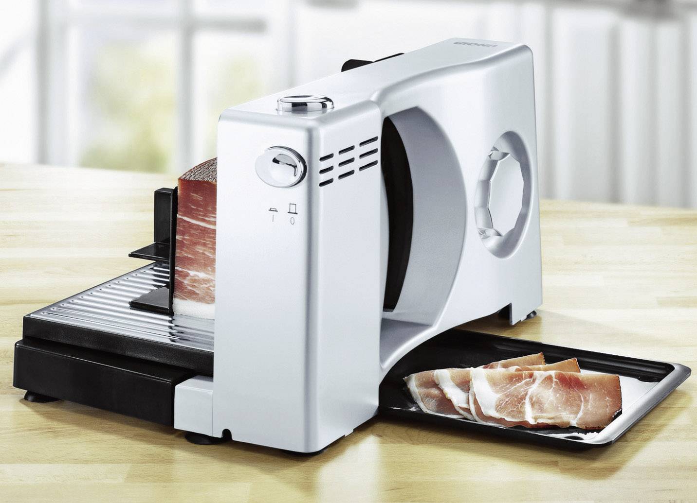 Unold Kompakt Allesschneider 78856 Silber, Schwarz