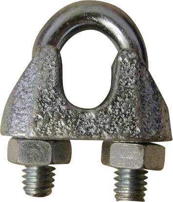 TOOLCRAFT Drahtseilklemme 3mm M4 Stahl verzinkt 827907 10St.