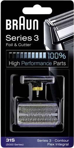 Braun 31S Scherfolie und Klingenblock Silber 1 Set