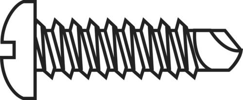 828031 Bohrschrauben 4.2mm 19mm Kreuzschlitz Phillips DIN 7504 Stahl verzinkt 100St.