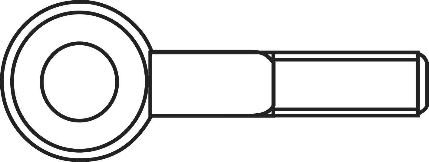 TOOLCRAFT Ringschraubösen 20 mm Stahl verzinkt 50 St.