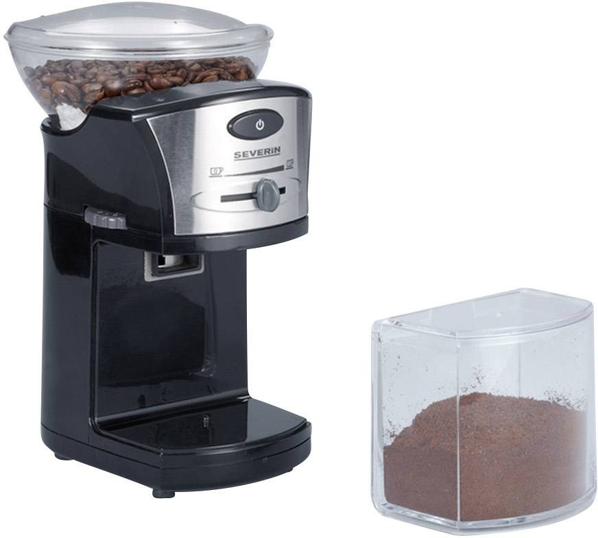 Severin KM 3874 KM 3874 Kaffeemühle Schwarz, Silber Edelstahl-Scheibenmahlwerk