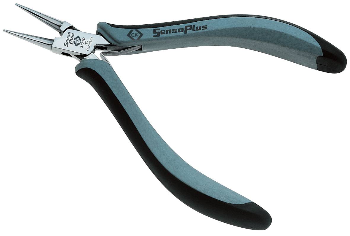 C.K T3771D 120 ESD Rundzange Gerade Carbonstahl 130 mm