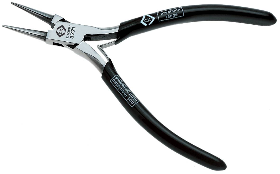 C.K T3771 Elektronik- u. Feinmechanik Rundzange Gerade Carbonstahl 120 mm