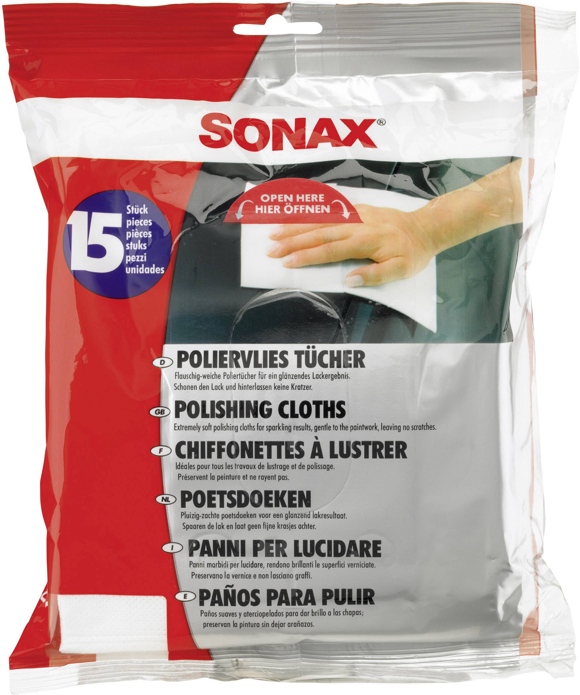Sonax 422200 Mikrofasertrockentuch 15St.