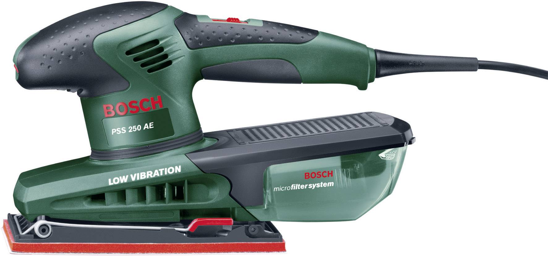 Bosch Home and Garden PSS 250 AE 0603340200 Schwingschleifer inkl. Koffer 250 W 93 x 185 mm