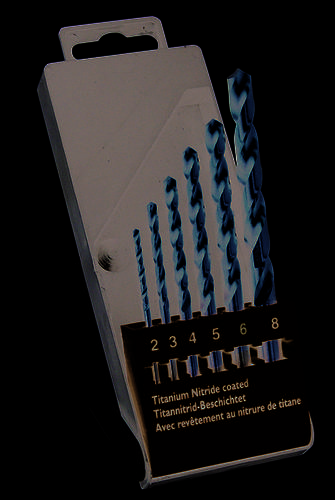 C.K T3293 HSS Metall-Spiralbohrer-Set 6teilig 2 mm, 3 mm, 4 mm, 5 mm, 8 mm TiN DIN 338 Zylinderschaft 1 Set