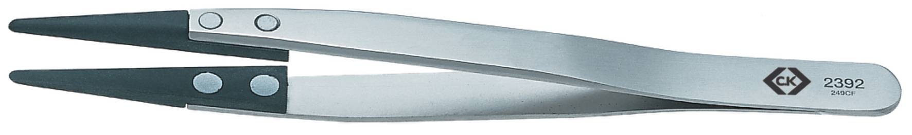 C.K T2392 Bestückungspinzette 259CF Stumpf 130 mm