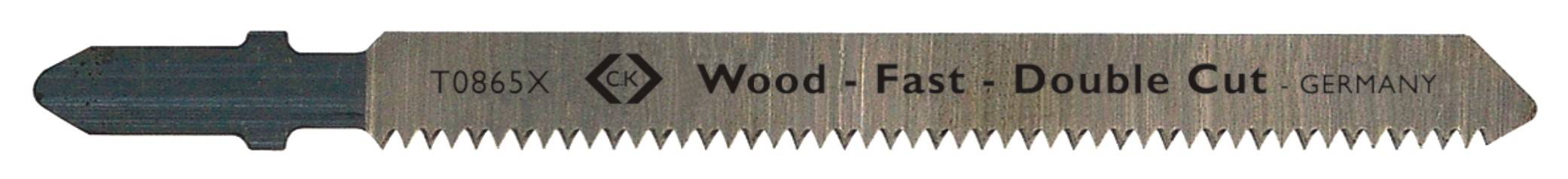 C.K T0865X Stichsägeblatt mit Auf- und Abwärtsschnitt 5 St. auf Karte 1St.