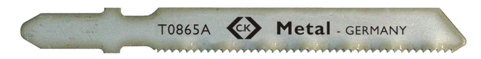 C.K T0865A Stichsägeblatt HSS, für Metall, fein, 5 St. auf Karte 1St.