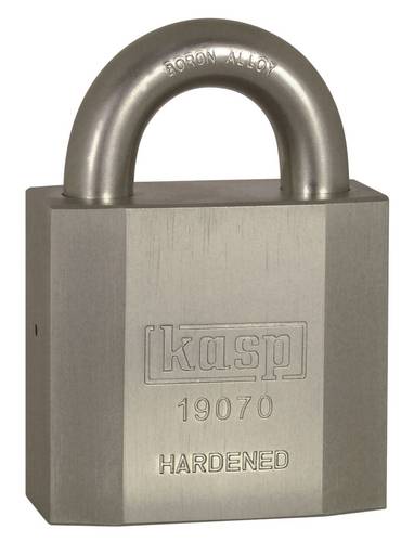 KASP K19070D Vorhängeschloss 70 mm verschieden schließend Silber Schlüsselschloss