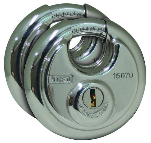 KASP K16070D2 Vorhängeschloss Silber Schlüsselschloss