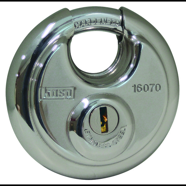 KASP K16070 Vorhängeschloss 50mm verschieden schließend Silber Schlüsselschloss