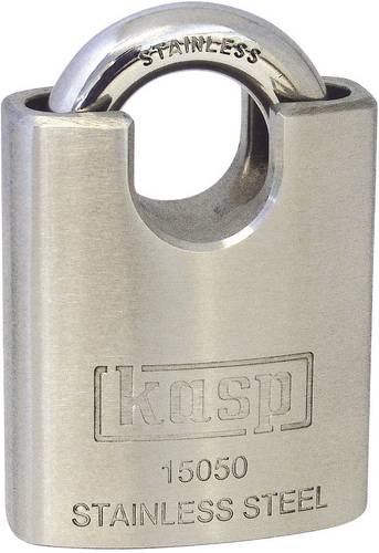 KASP K15050D Vorhängeschloss 50 mm verschieden schließend Silber Schlüsselschloss