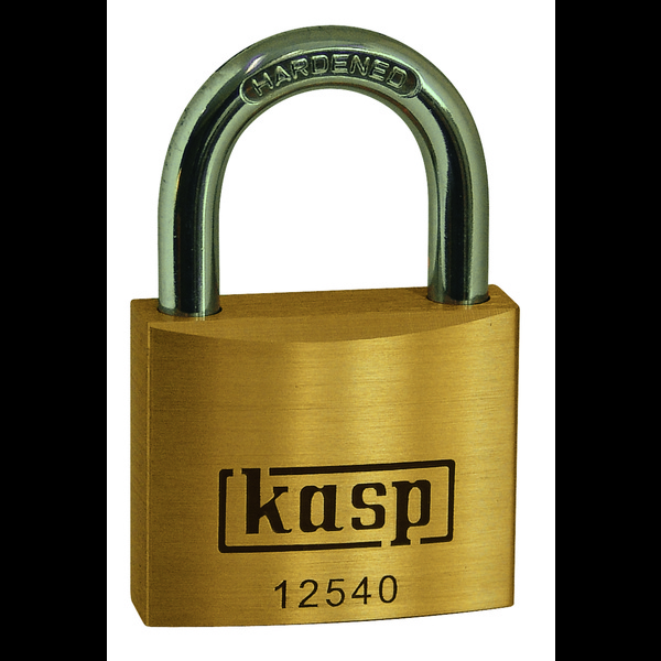 KASP K12515A2 Vorhängeschloss 15mm gleichschließend Goldgelb Schlüsselschloss